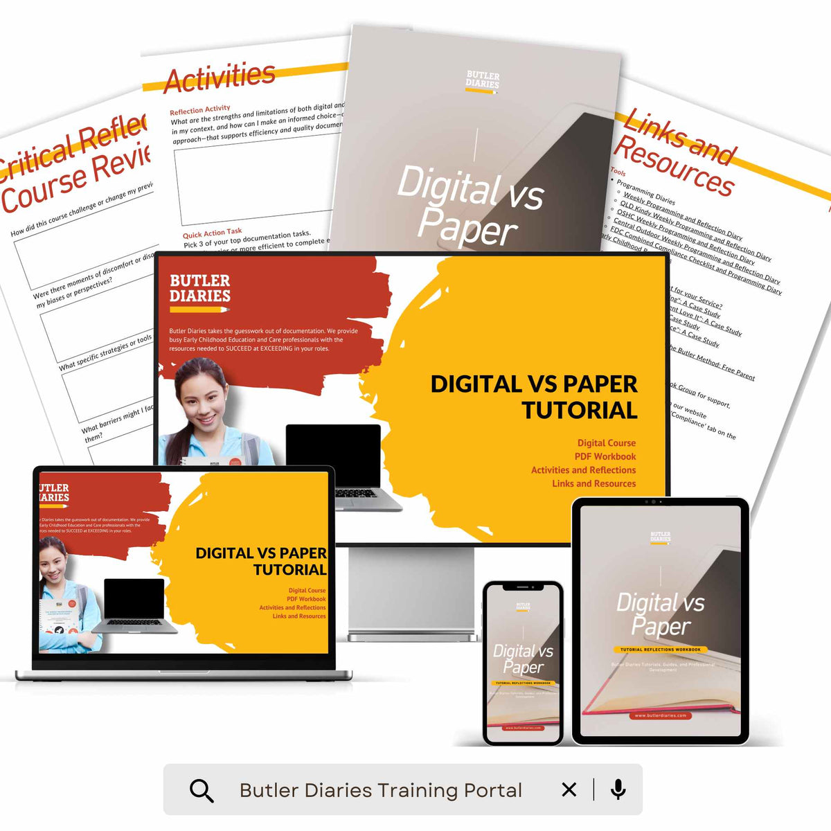Digital vs Paper Tutorial - Digital Course includes the digital course and workbook