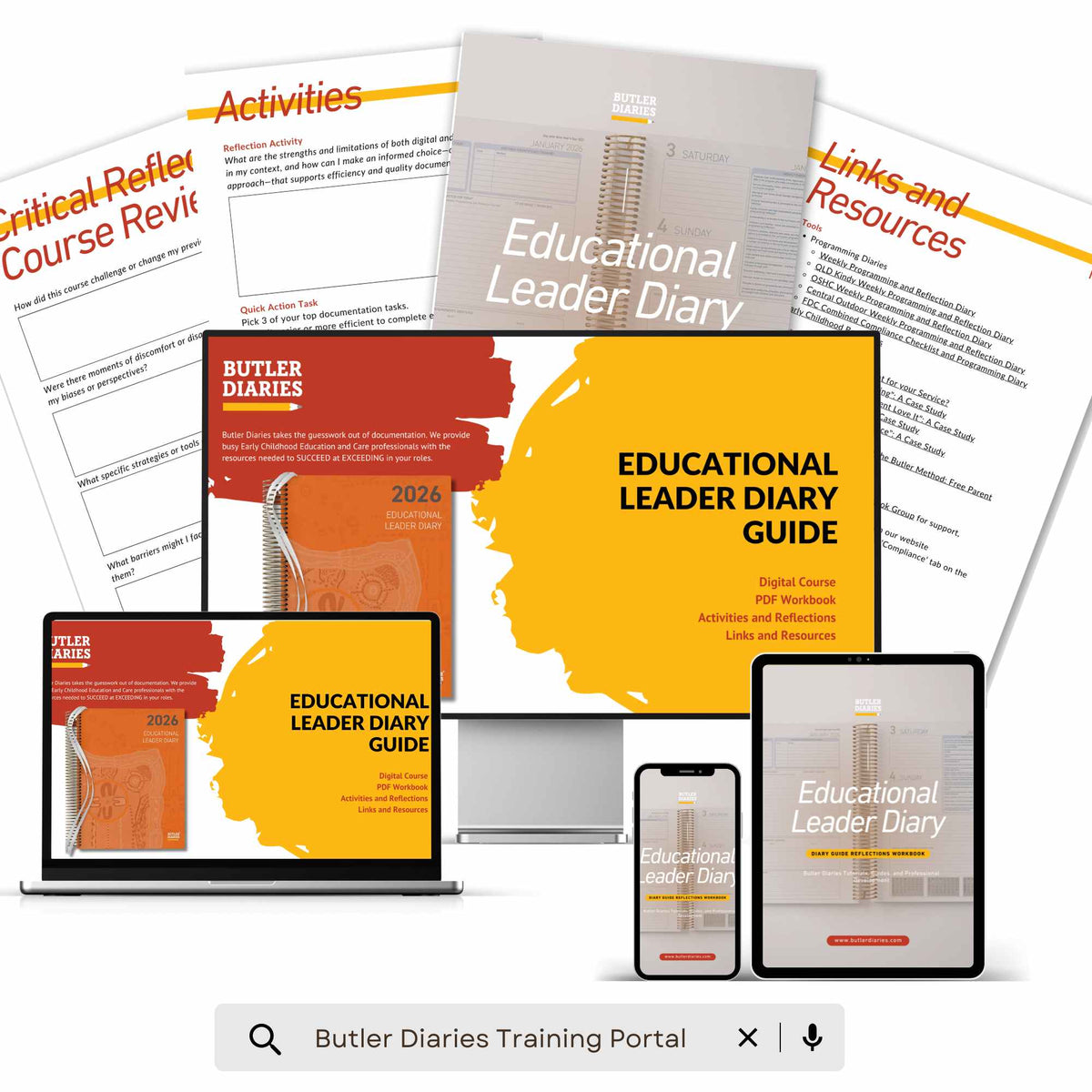 Educational Leader Diary Guide - Digital Course includes the digital course and workbook
