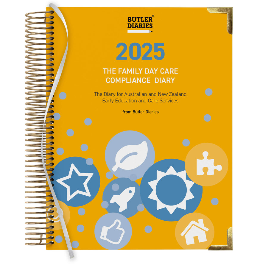 2025 Family Day Care Compliance Diary - Hard Cover Spiral Bound