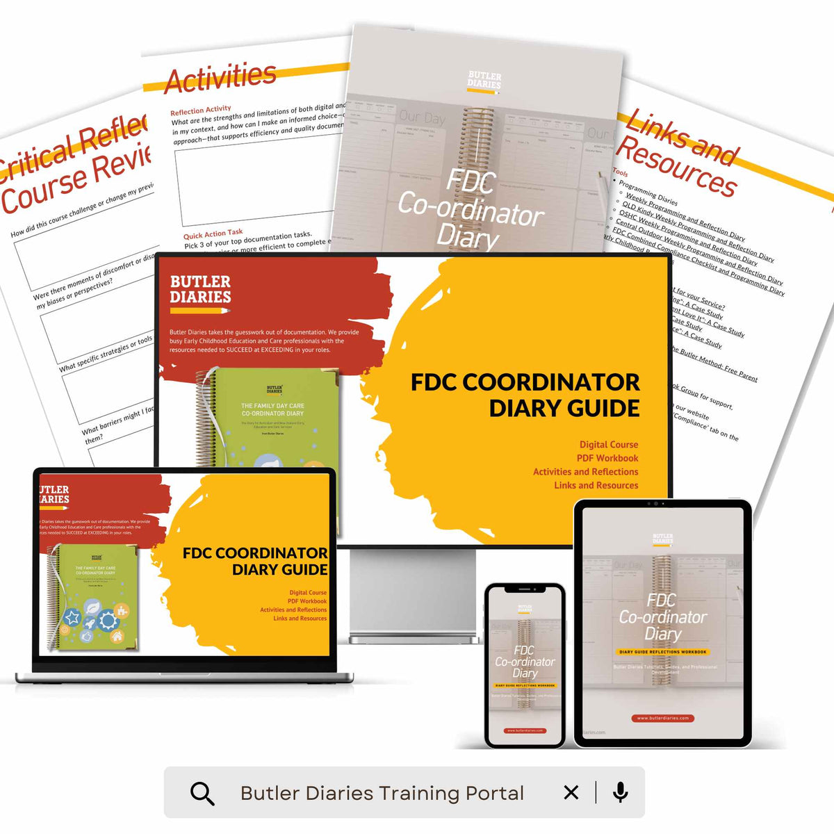 Family Day Care Co-ordinator Diary Guide - Digital Course includes the digital course and workbook
