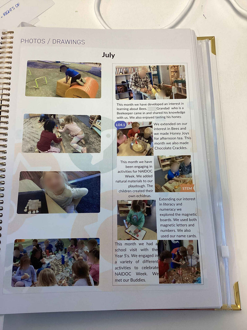 Example of the Weekly Programming and Reflection Diary program using the Printer Pack