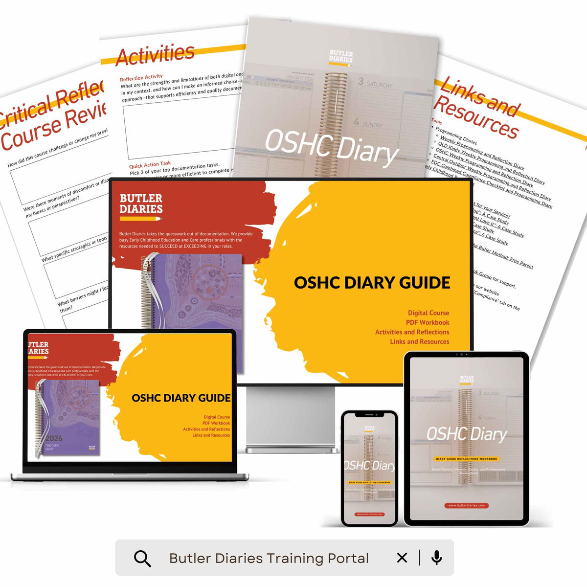 OSHC Diary Guide - Digital Course includes the digital course and workbook
