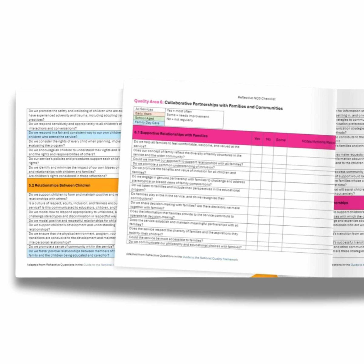 Nqs Guide.pdf Reflective NQS Checklist | EYLF v2.0 | Butler Diaries