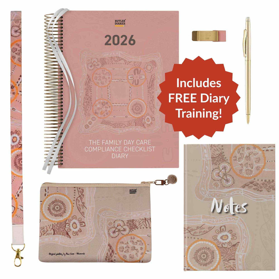 2026 First Nations Art Series Bundle - Family Day Care Compliance Checklist Diary