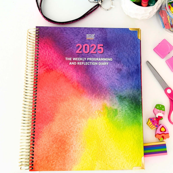 2025 Special (Limited) Edition Weekly Programming and Reflection Child Educator Diary - Hard Cover Spiral Bound