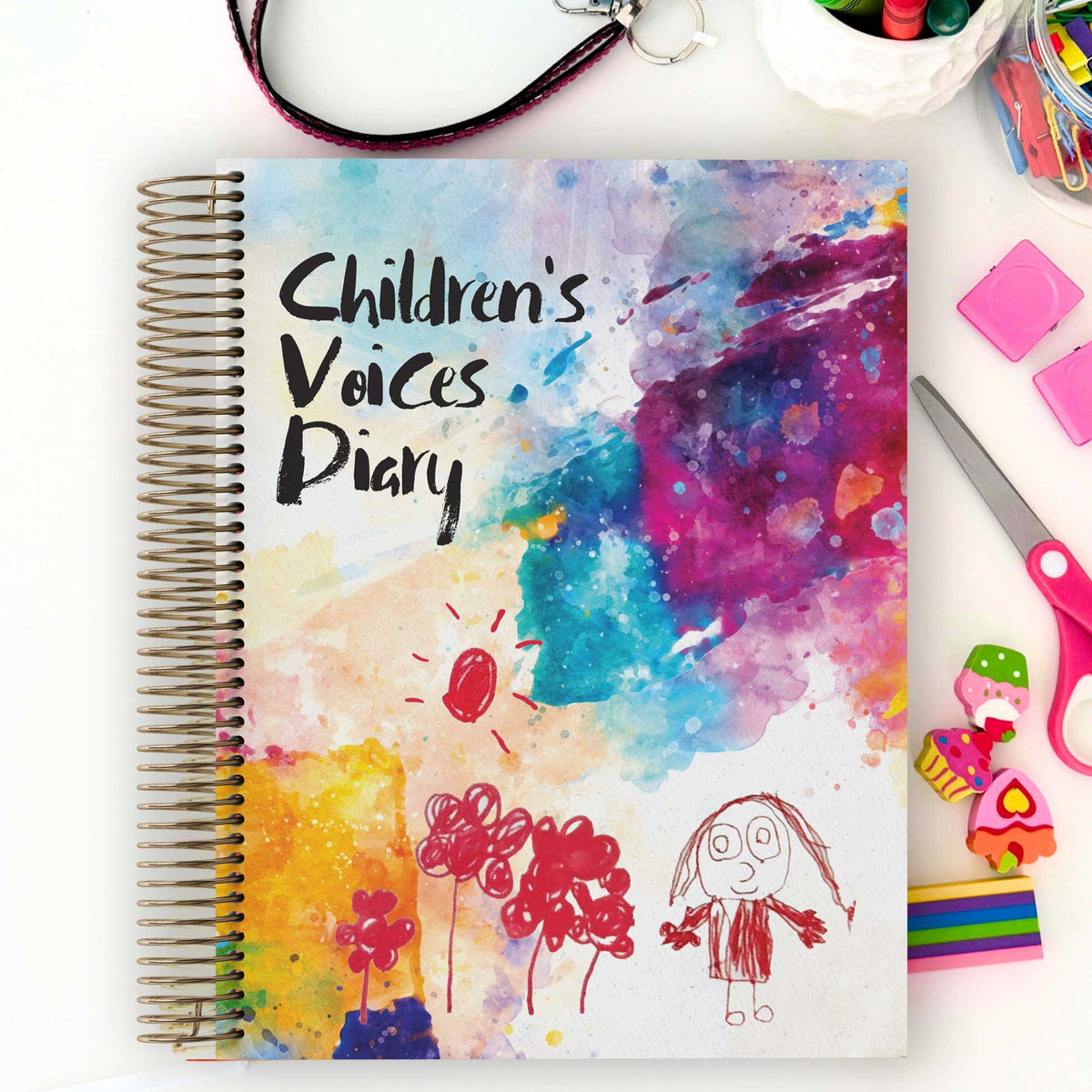 Children's Voices Diary on Child's Desk