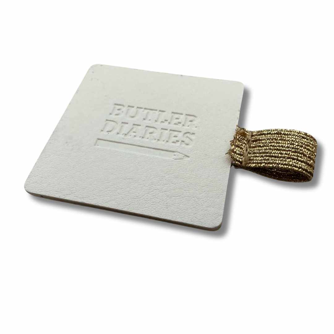 White and gold Educator Pen Clip