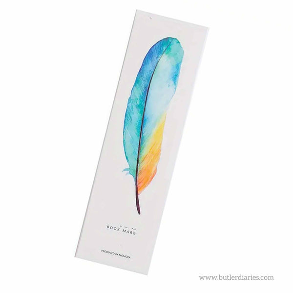 Bookmark - Watercolour Feathers - 30 pack