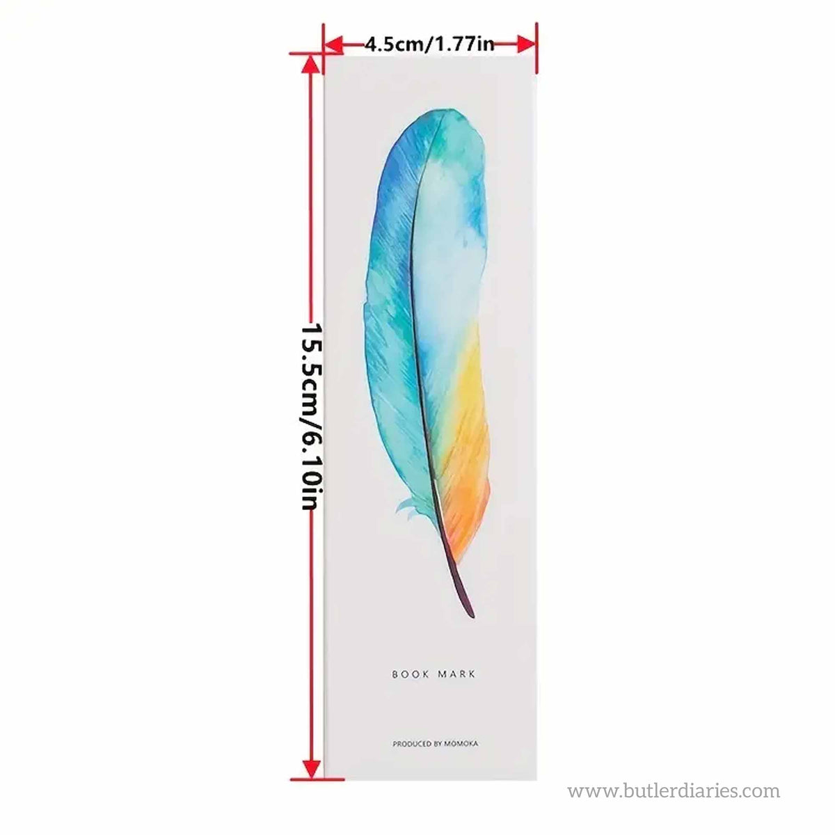 Bookmark - Watercolour Feathers - 30 pack