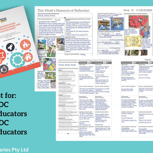 EYLF programming in childcare | Childcare reflections - Butler Diaries