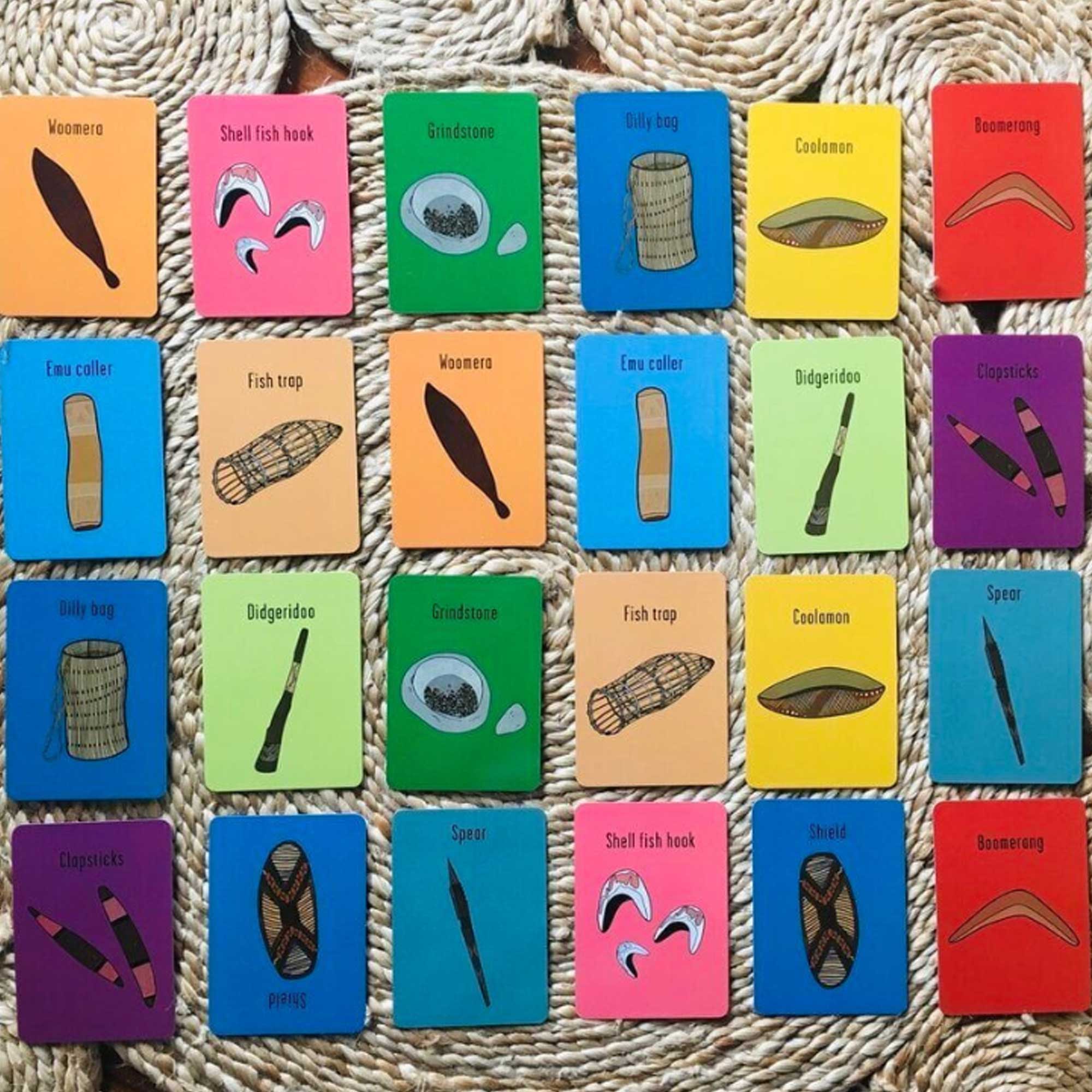 Aboriginal Tools Memory Matching Card Game – Butler Diaries