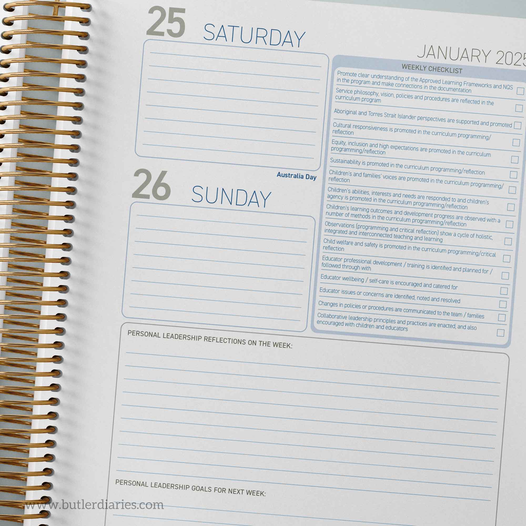 The Educational Leader Diary, Diaries for Educational Leaders – Butler ...