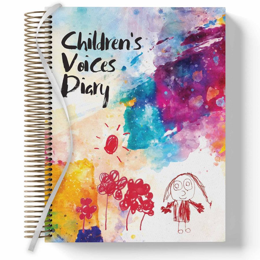 Children's Voices Diary featuring Children's Artwork Cover