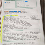 An example of a customer's Educational Leader Diary showing how to adapt it to suit your practice