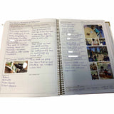 Programming Diary with reflection pages and photos of children at a table.