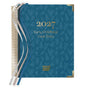Blue 2027 Early Childhood Cook Diary with floral pattern on a white background