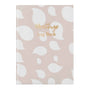 Meetings Log Book with white leaf pattern on a pink background