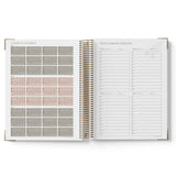 Open 2027 Educational Leader Diary showing calendar and planning pages on a white background