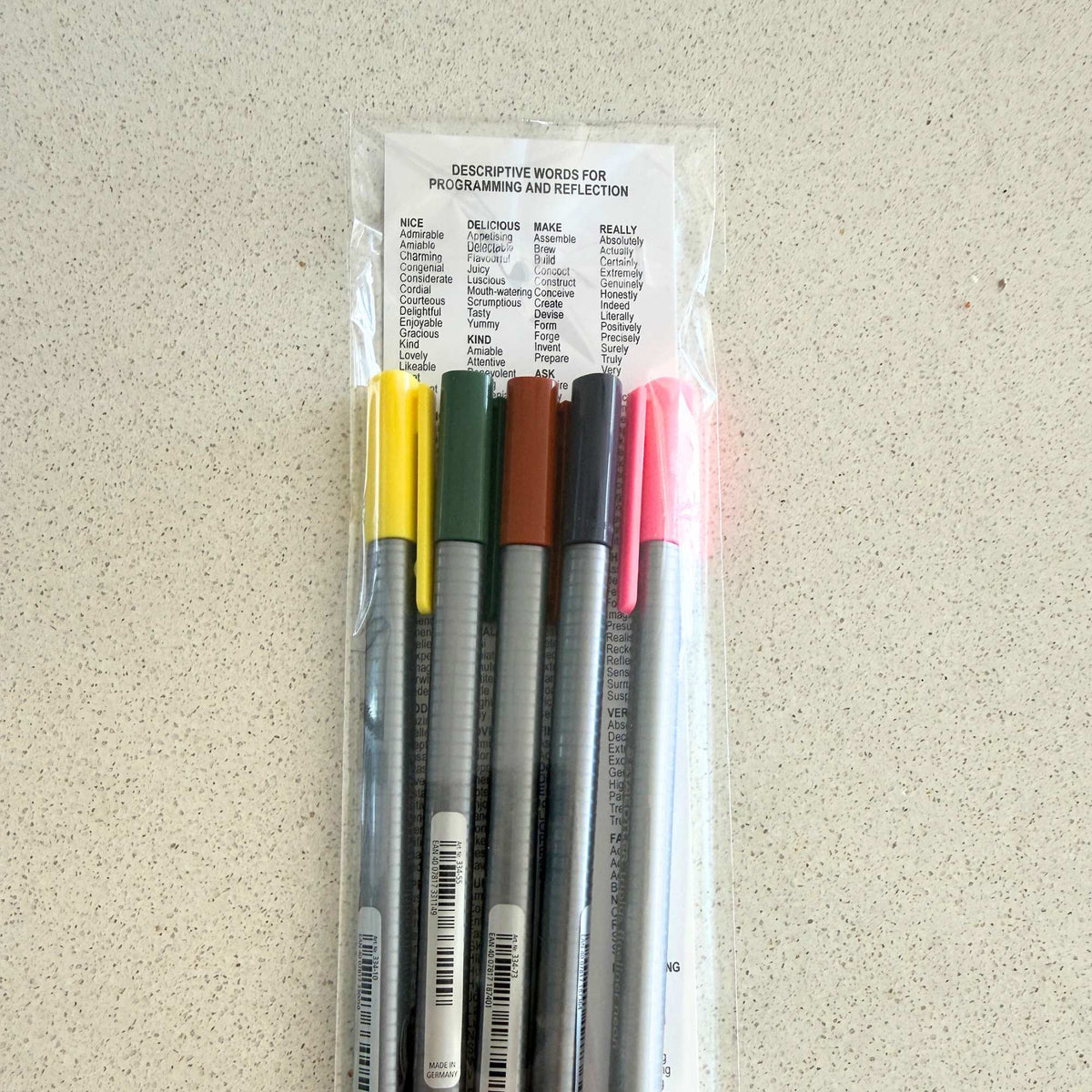 Programming Pen Pack. Set of 5 Fineliners