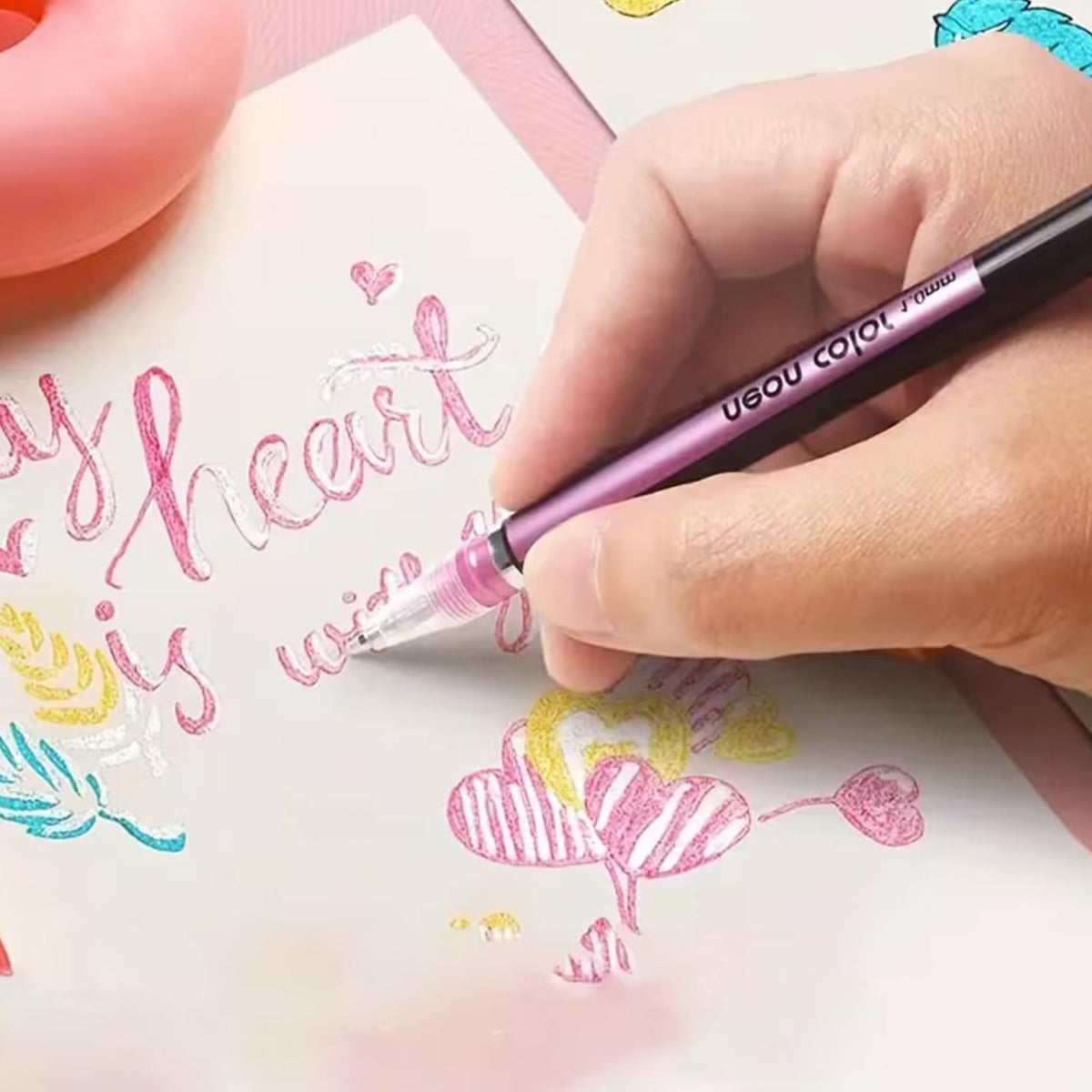 Gel Glitter Pens - set of 12