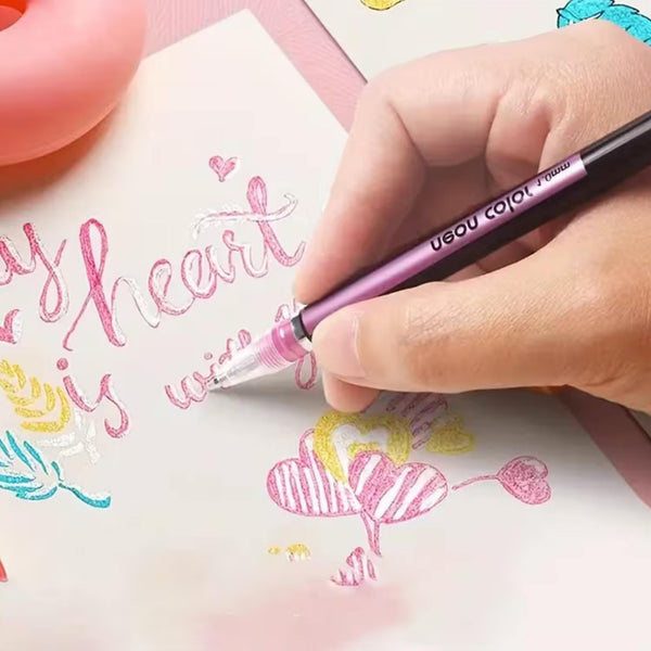 Gel Glitter Pens - set of 12