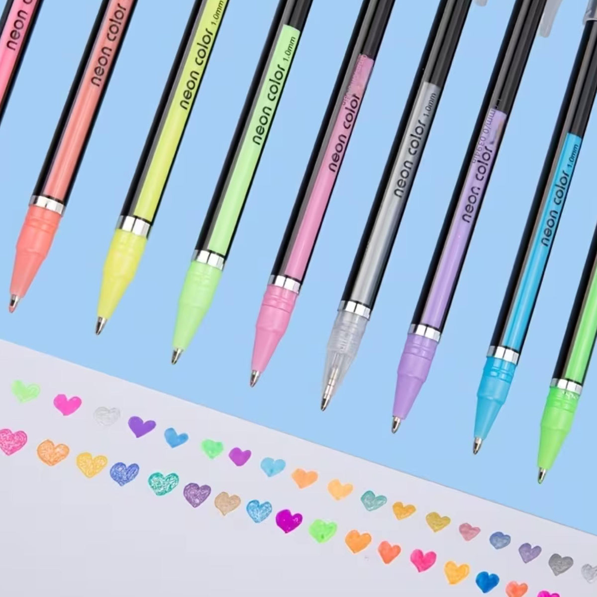 Gel Glitter Pens - set of 12