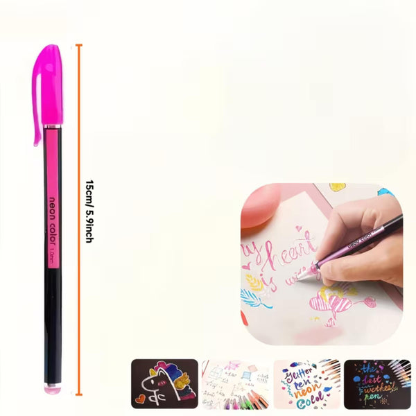 Gel Glitter Pens - set of 12