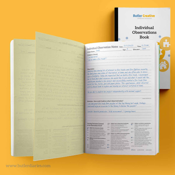 Individual Observations Duplicate Book EYLF/MTOP V2