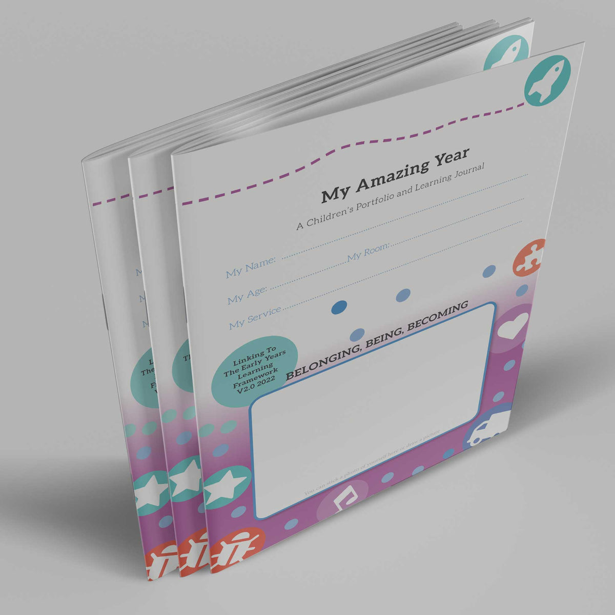 My Amazing Year - Portfolio Learning Journal for Children A4