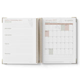 Open 2027 Nominated Supervisor Diary showing monthly professional goals and a calendar for January 2027 on a white background.