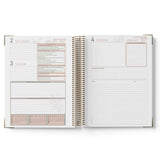 Open spiral-bound 2027 Nominated Supervisor Diary showing a two-page spread with calendar and notes sections.