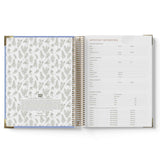 Open 2027 Nominated Supervisor Diary showing a patterned page and a list of important information on a white background