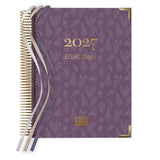Purple diary with floral pattern and '2027 OSHC Diary' text on a white background