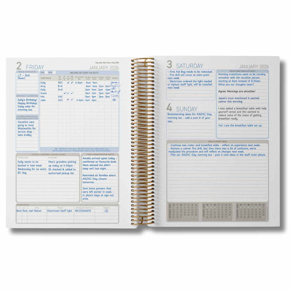 2026 OSHC Diary - Hard Cover Spiral Bound
