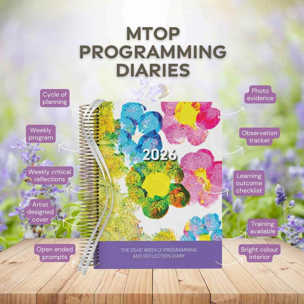 2026 OSHC Weekly Programming & Reflection Diary - Hard Cover Spiral Bound