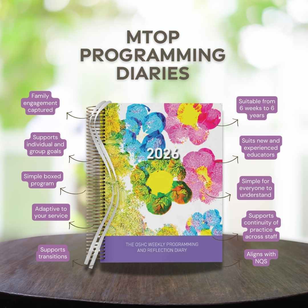 2026 OSHC Weekly Programming & Reflection Diary - Hard Cover Spiral Bound