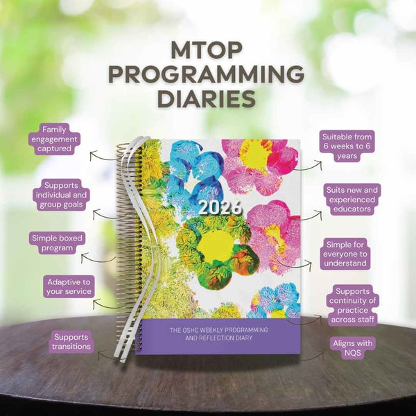 2026 OSHC Weekly Programming & Reflection Diary - Hard Cover Spiral Bound