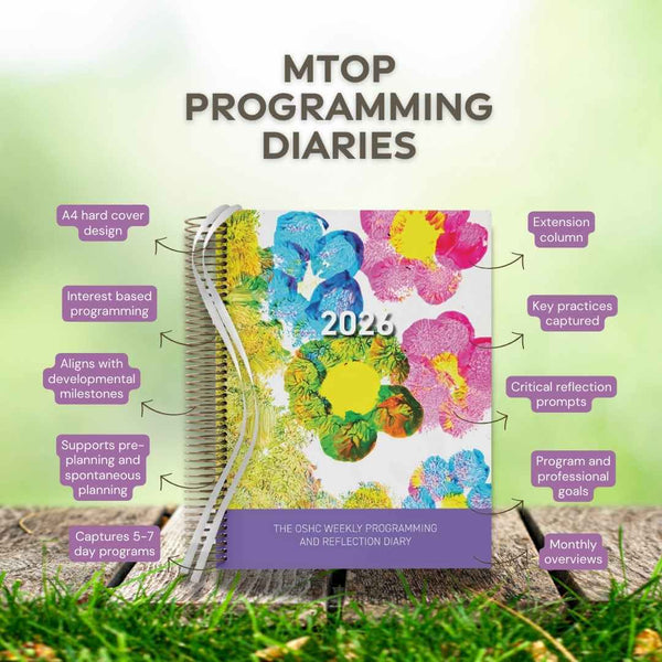 2026 OSHC Weekly Programming & Reflection Diary - Hard Cover Spiral Bound