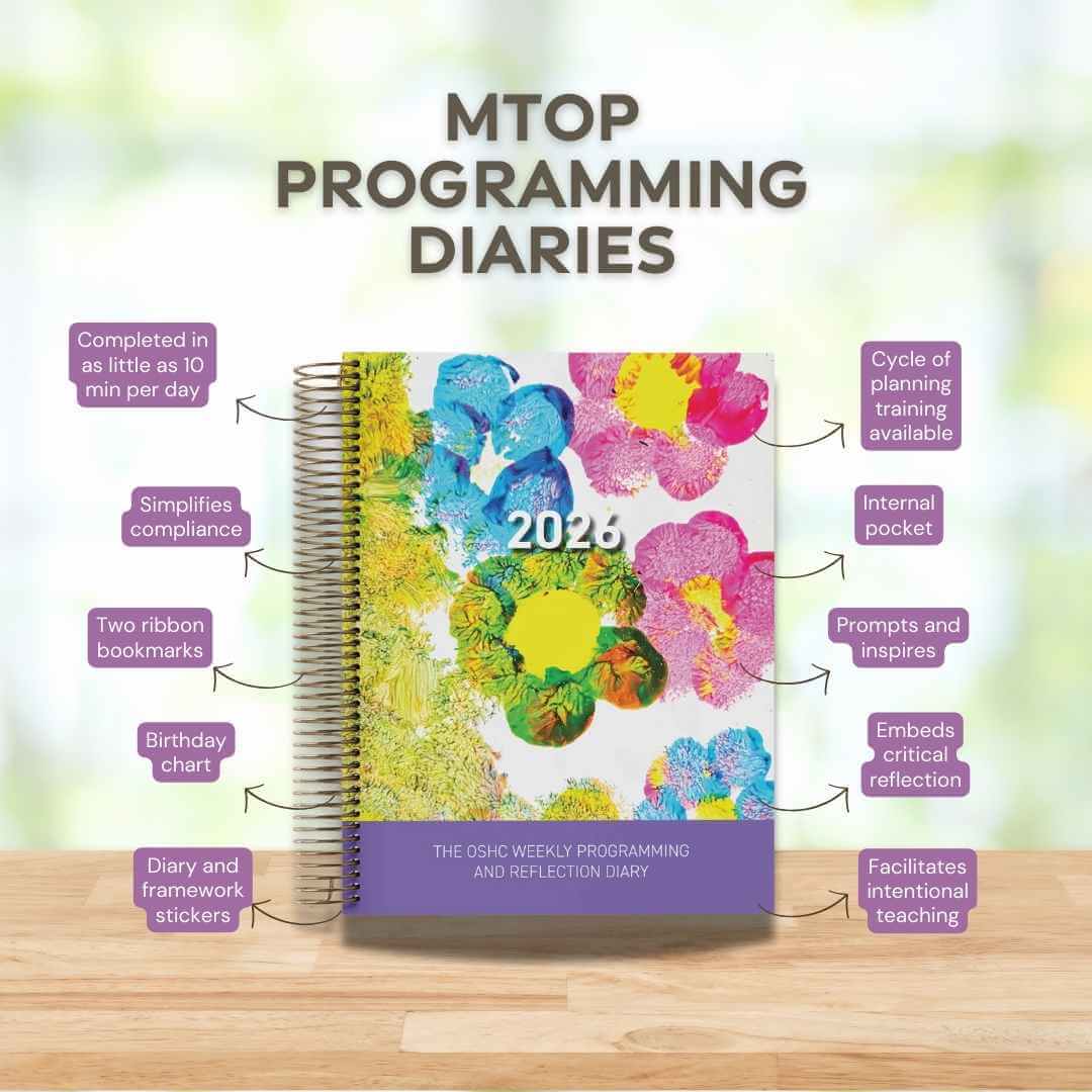 2026 OSHC Weekly Programming & Reflection Diary - Hard Cover Spiral Bound