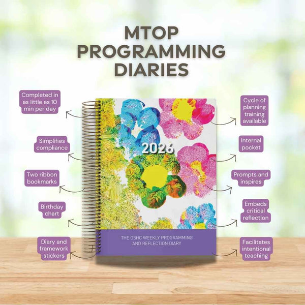 2026 OSHC Weekly Programming & Reflection Diary - Hard Cover Spiral Bound