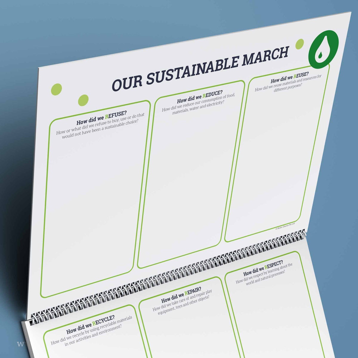 Inside the Our Sustainable Year Wall Calendar