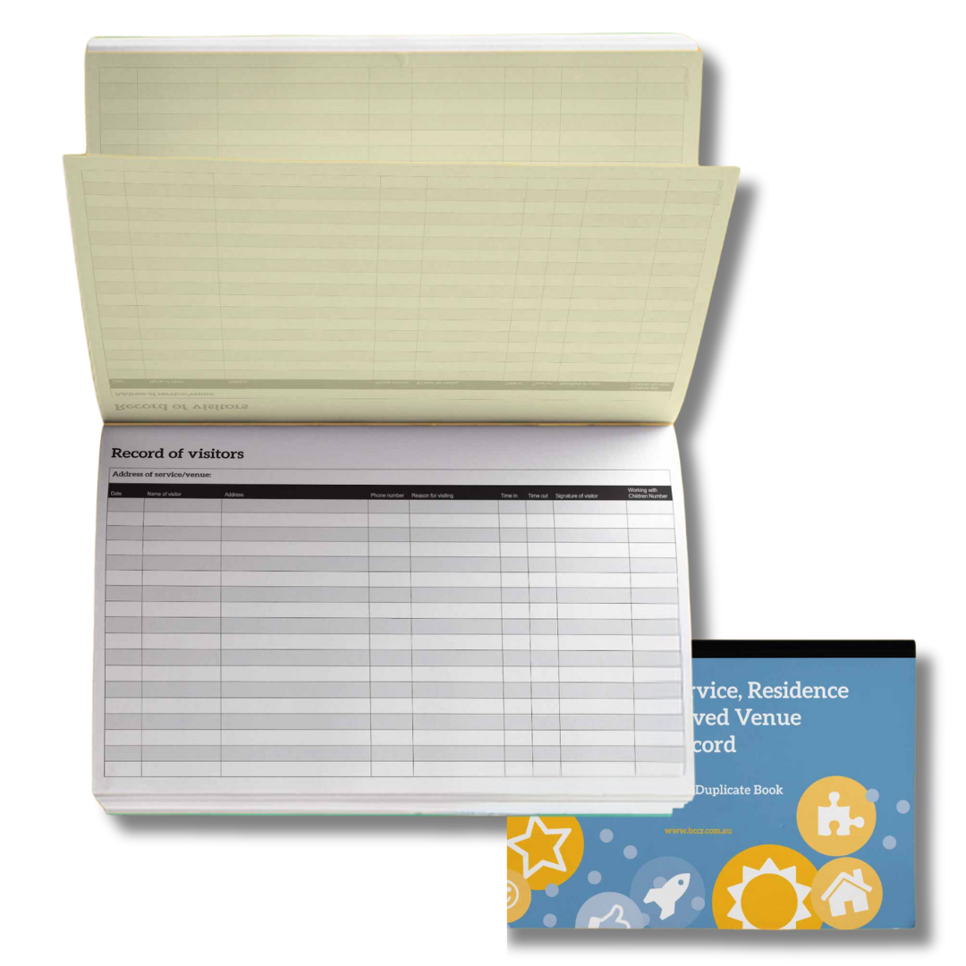 Visitor Sign-In Duplicate Book