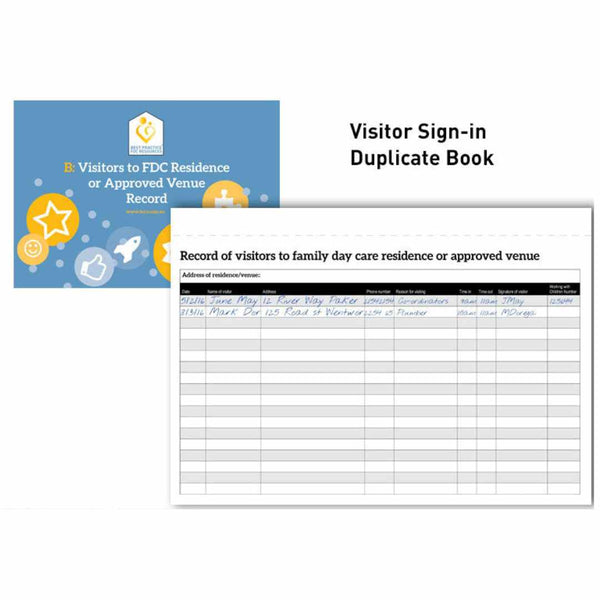 Visitor Sign-In Duplicate Book