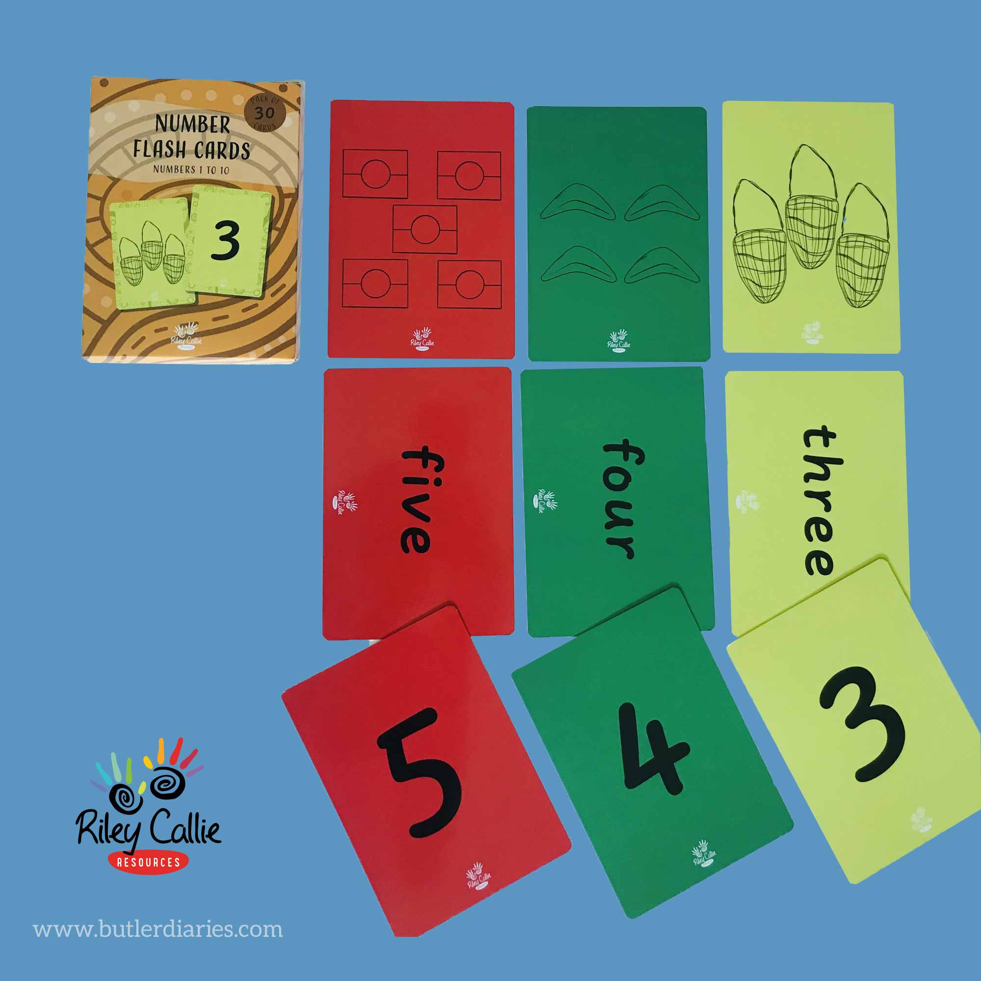 Aboriginal Number Flash Cards – Butler Diaries