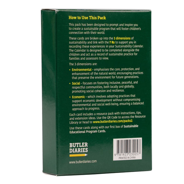 How to use the Sustainable Educational Program Cards Deck 2: 3 Dimensions of Sustainability