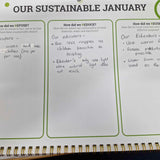 An example of the sustainability calendar showing educator contributions that connect with the QIP