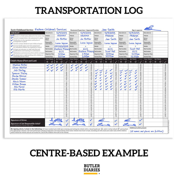 Transportation Log Book New Regs