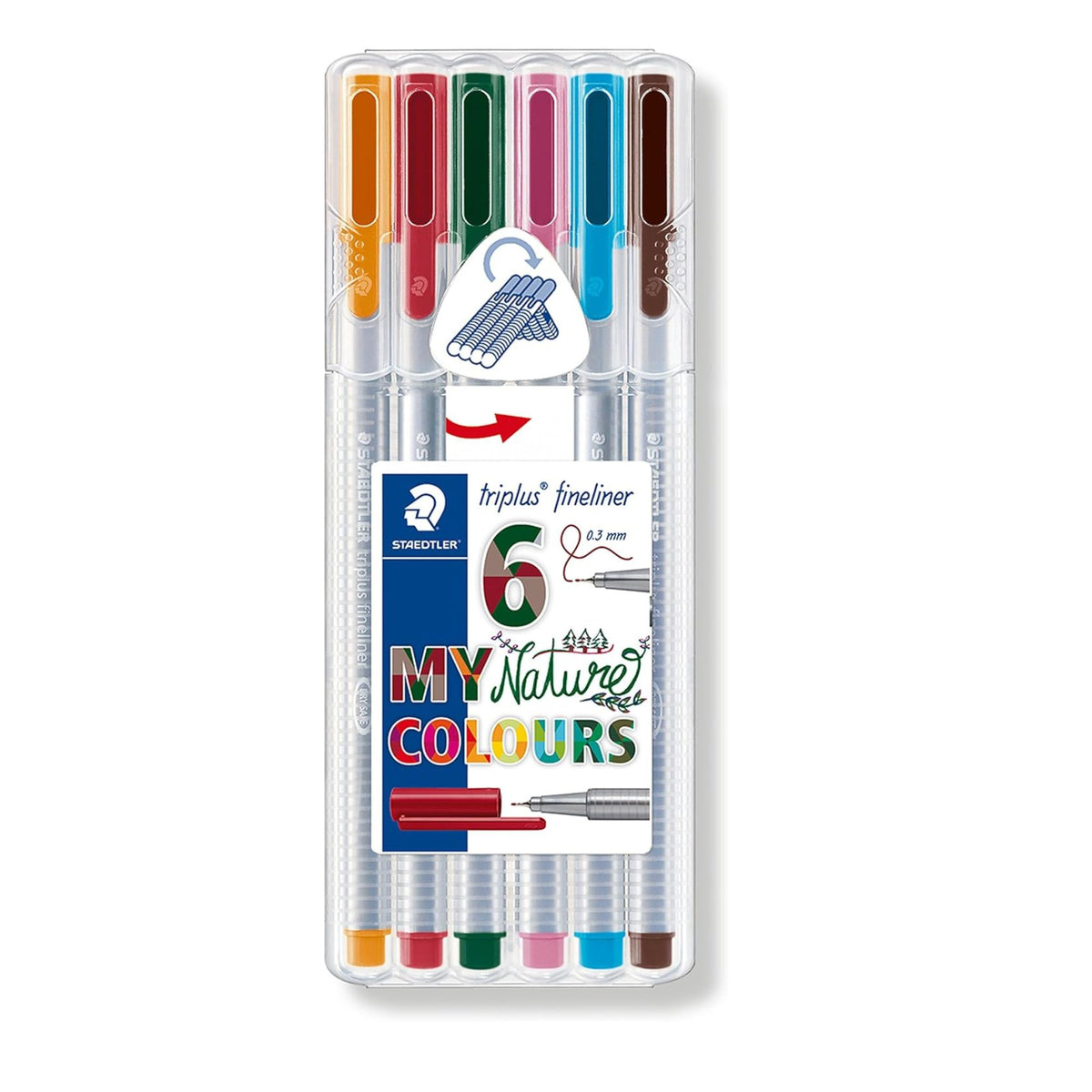 Staedtler Triplus Fineliner - set of 6 'Nature'