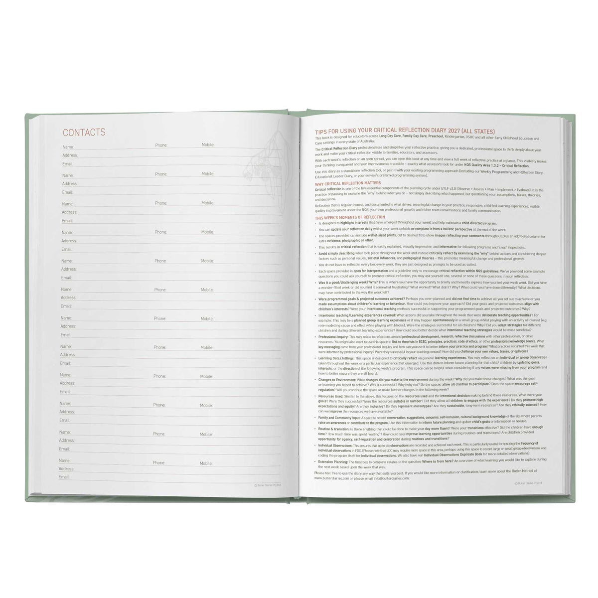 2027 Weekly Critical Reflection Diary