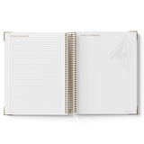 Open 2027 ECEC Programming Diary with lined pages and a floral illustration on a white background